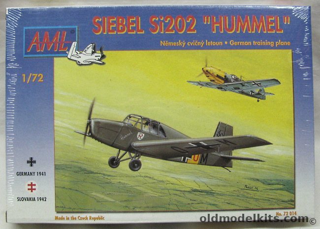 AML 1/72 Siebel Si-202 Hummel - Luftwaffe Oblt. Stolle Staffelkapitain 8./JG2  France 1941 / Slovakia 1942, 72 014 plastic model kit